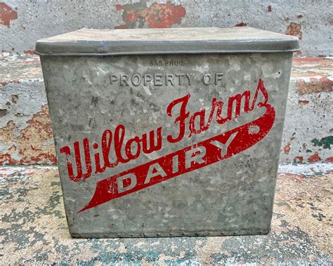 vintage milk box